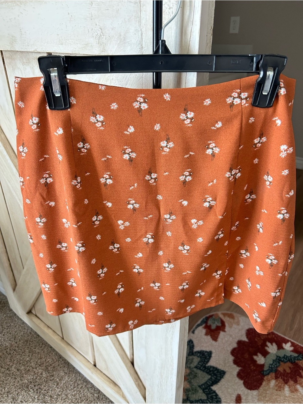 Aeropostale Rust Floral Mini Skirt